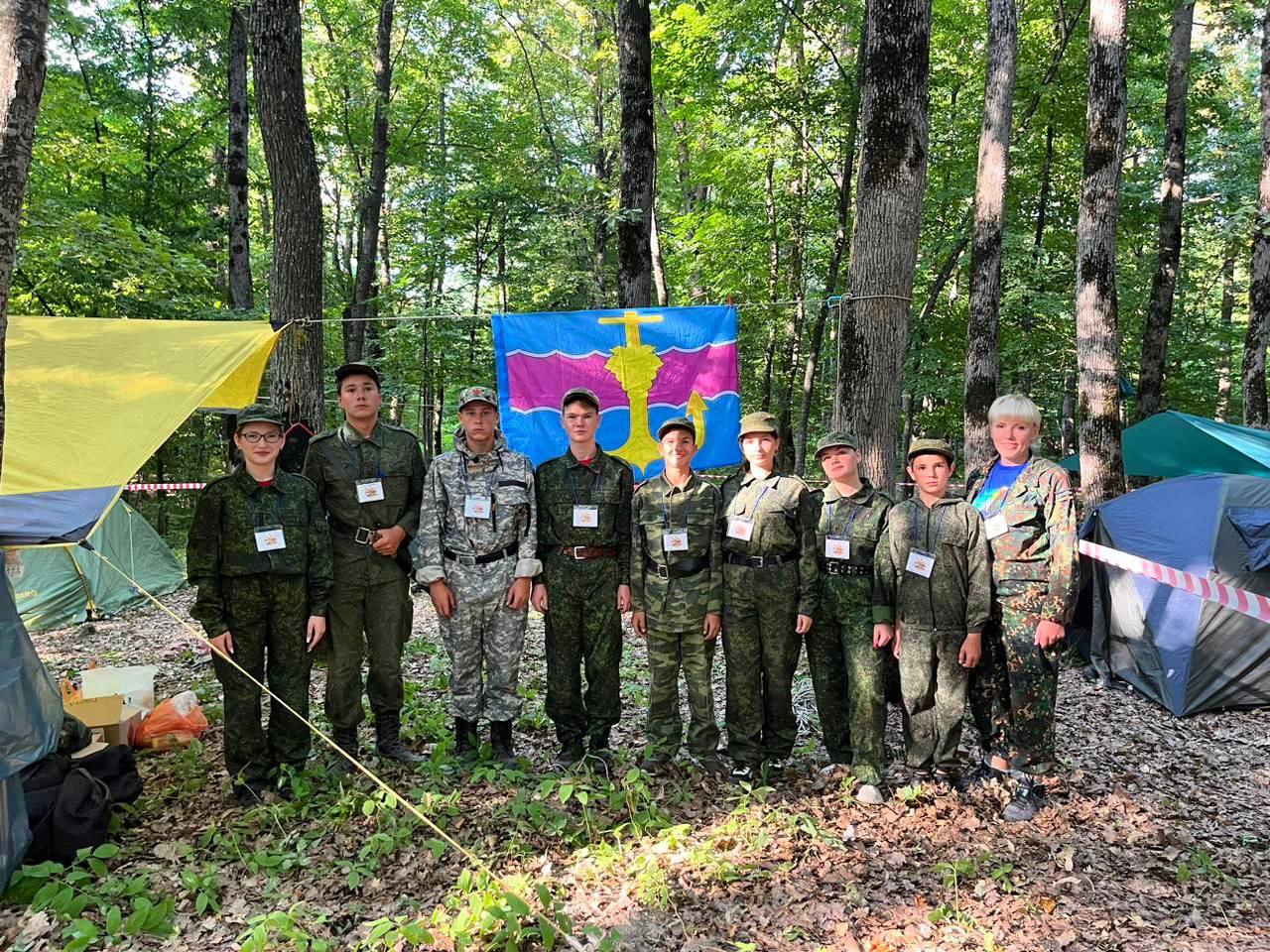 В станице Шапсугской Абинского района прошла военно-патриотическая игра-поход  «Ратник»